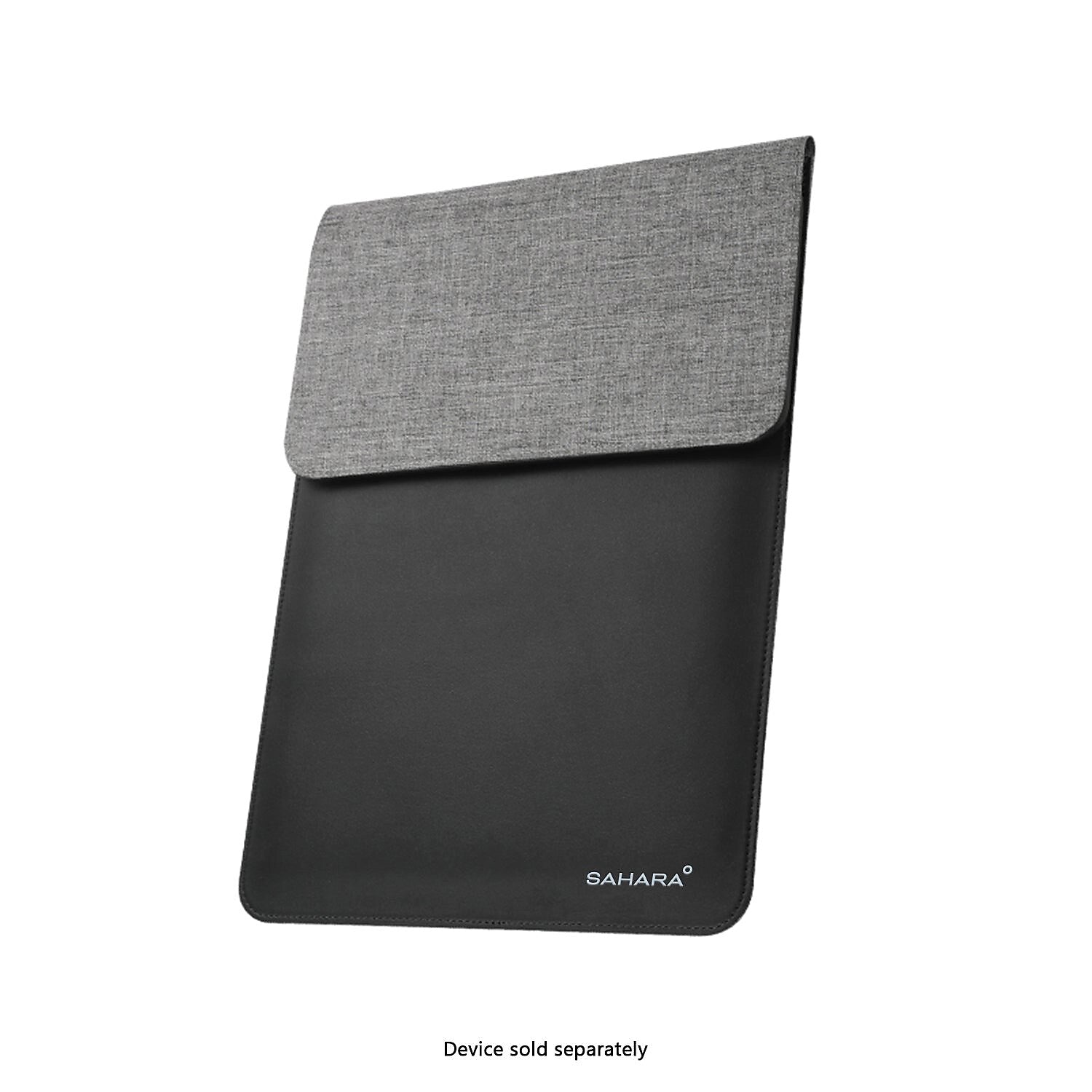 SaharaCase 14" Leather Laptop Sleeve with Wireless Charging, Black (LT00077)