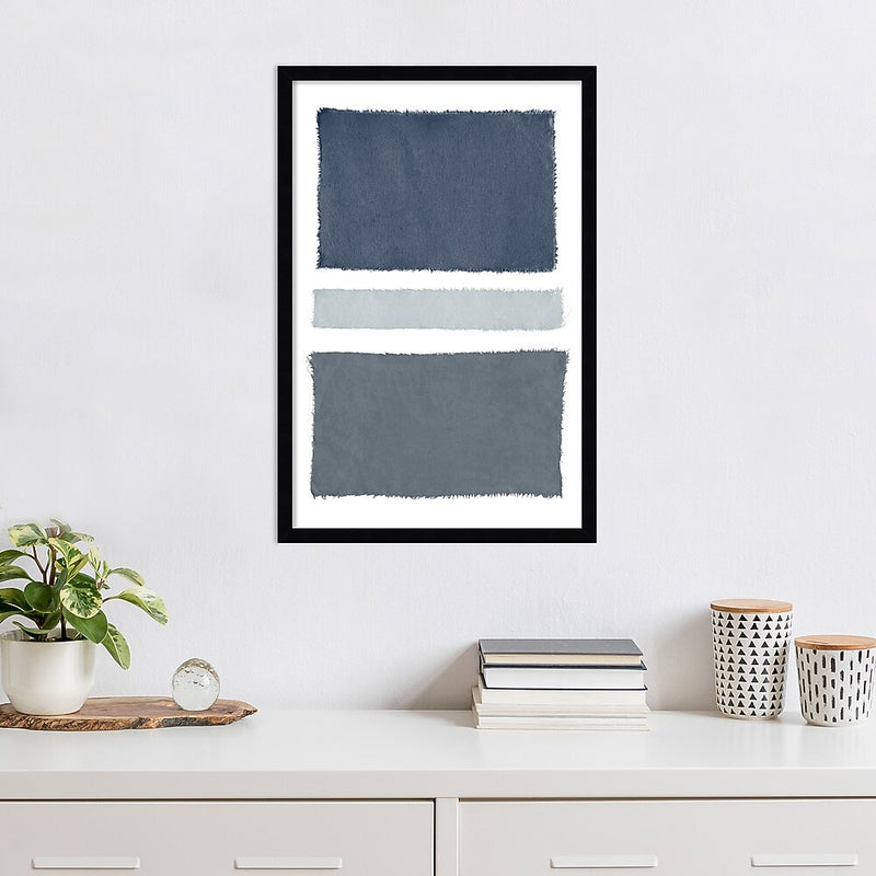 Amanti Art Painted Weaving V Gray by Piper Rhue Wood Framed Wall Art Print, 18" x 26" (A42675461062)