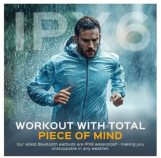Treblab X9 Pro Wireless Noise Canceling Earbuds, Bluetooth, Black (X9-PRO)
