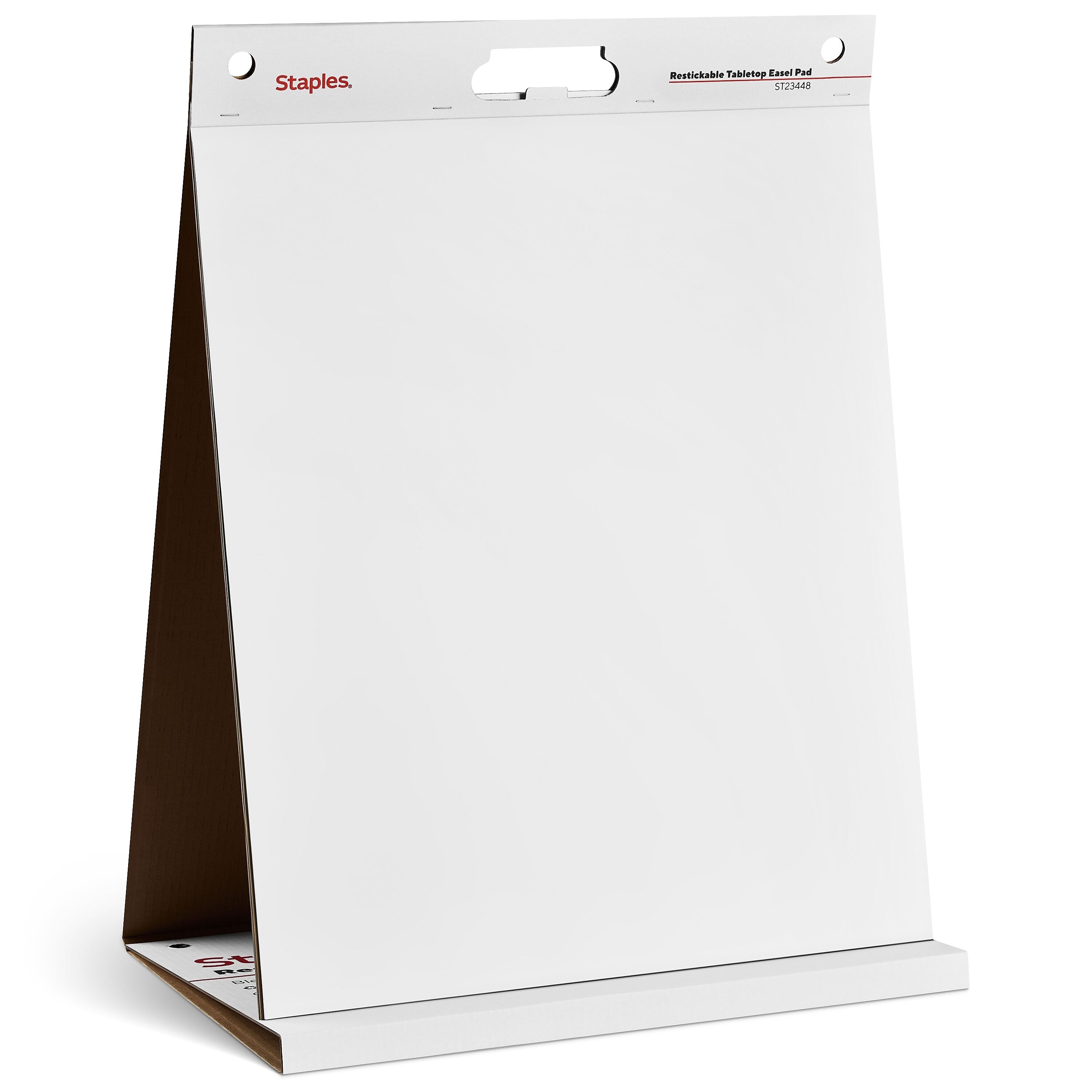 Staples Stickies Tabletop Easel Pad, 20" x 23", White, 20 Sheets/Pad (23448)