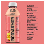 BodyArmor LYTE Peach Mango Sports Drink, 16 oz. Bottles, 12/Pack (100012-1.2)