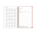 2025-2026 Blue Sky Sincerely Jules Rosie 5" x 8" Academic Weekly & Monthly Planner, Plastic Cover, Multicolored (155340)