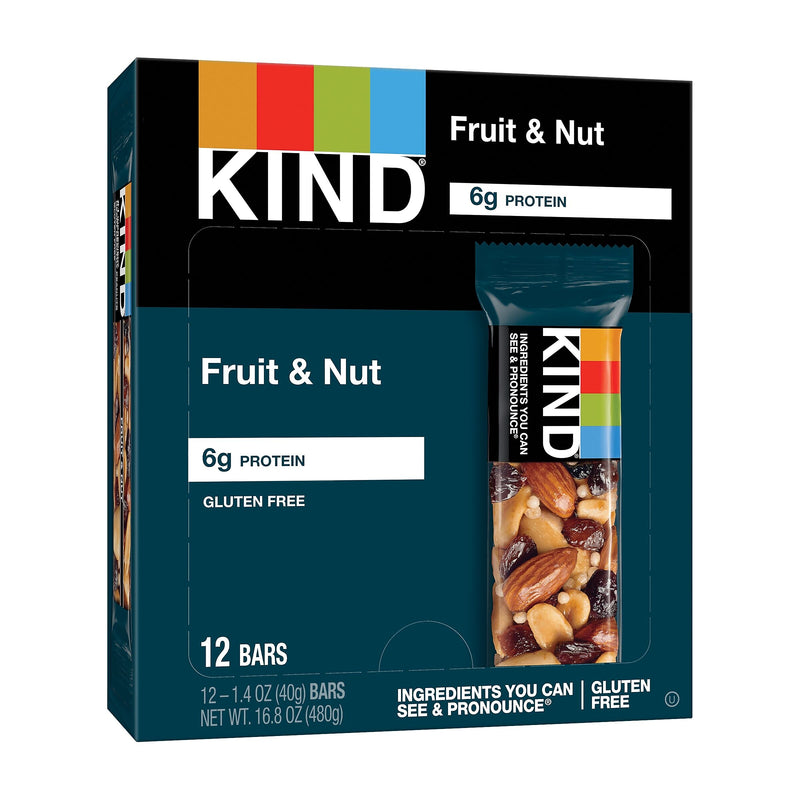 KIND Fruit & Nut Nut Bar, 1.4 oz., 12 Bars/Box (KND17824)