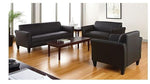 Alera Reception Lounge Series Leather Club Chair, Black (ALERL23LS10B)