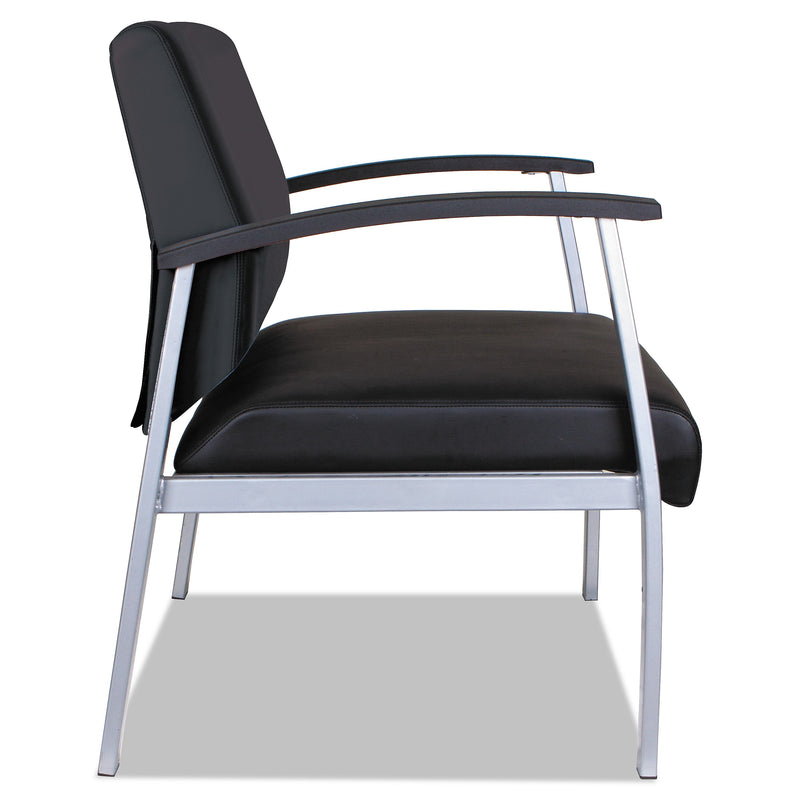 Alera metaLounge Series Polyurethane Bariatric Guest Chair, Black (ALEML2219)