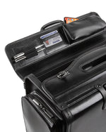 Bugatti Warren Briefcase, Laptop Compatible, Rolling, Black (BZCW307-Black)