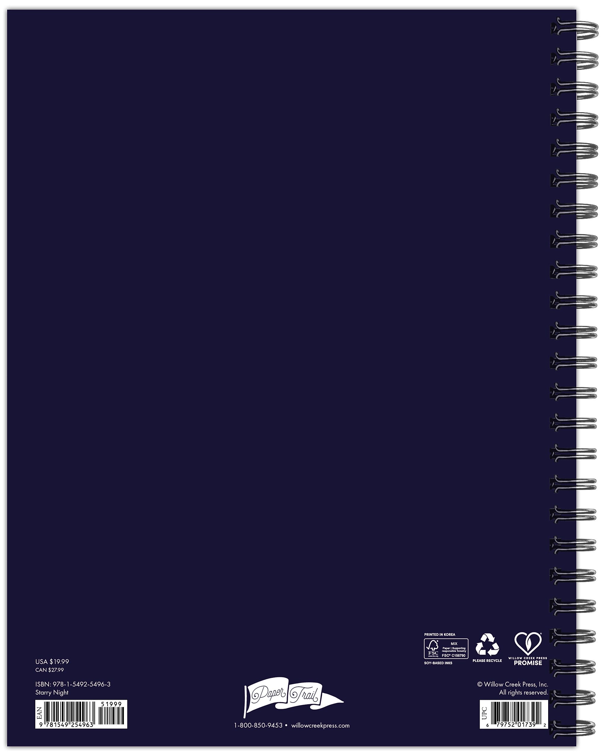 2025-2026 Willow Creek Starry Night 8.5" x 11" Academic Year Weekly & Monthly Planner, Multicolored (54963)