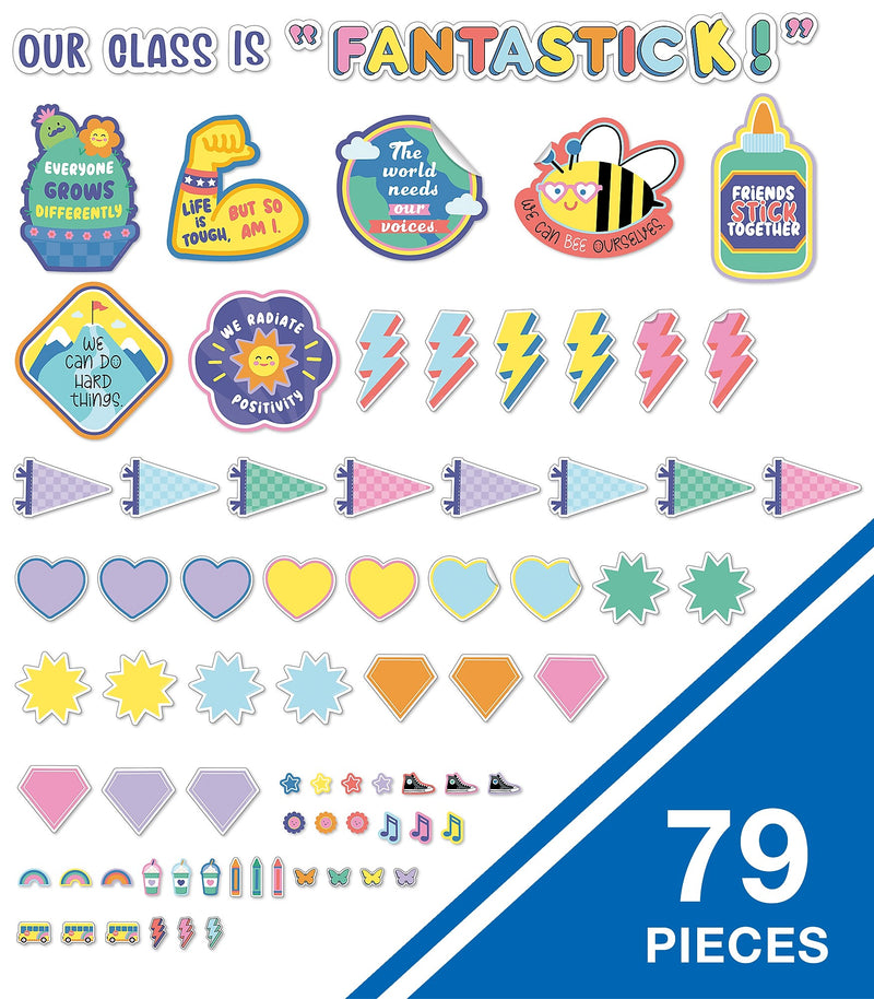 Carson Dellosa Education We Stick Together Our Class is Fantastic Bulletin Board Set, 79/Pack (110585)