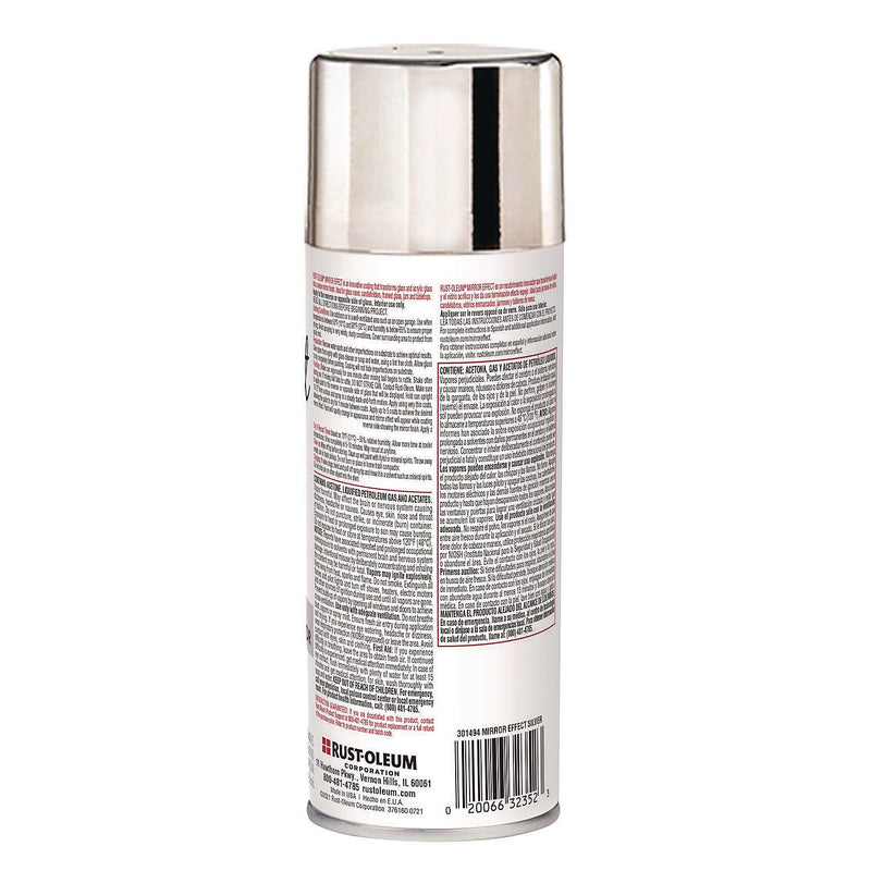 Rust-Oleum Spray Paint, Mirror, 6 oz., 6/Carton (301494)