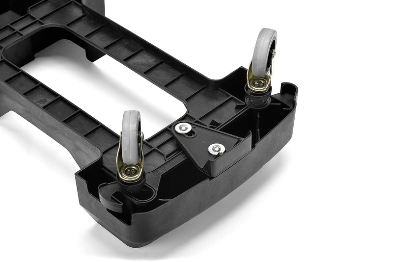 Alpine Industries Rectangular Trash Can Dolly, 200 lb. Weight Capacity, Black (477-DOLLY)