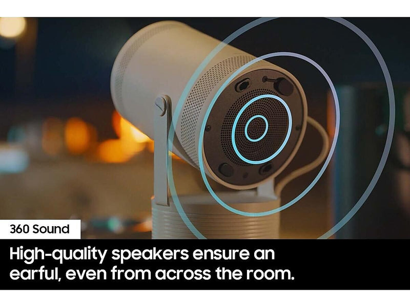 Samsung The Freestyle 2nd Gen HDMI/USB/Wireless Portable DLP Home Theater Projector, White (SP-LFF3CLAXXZA)