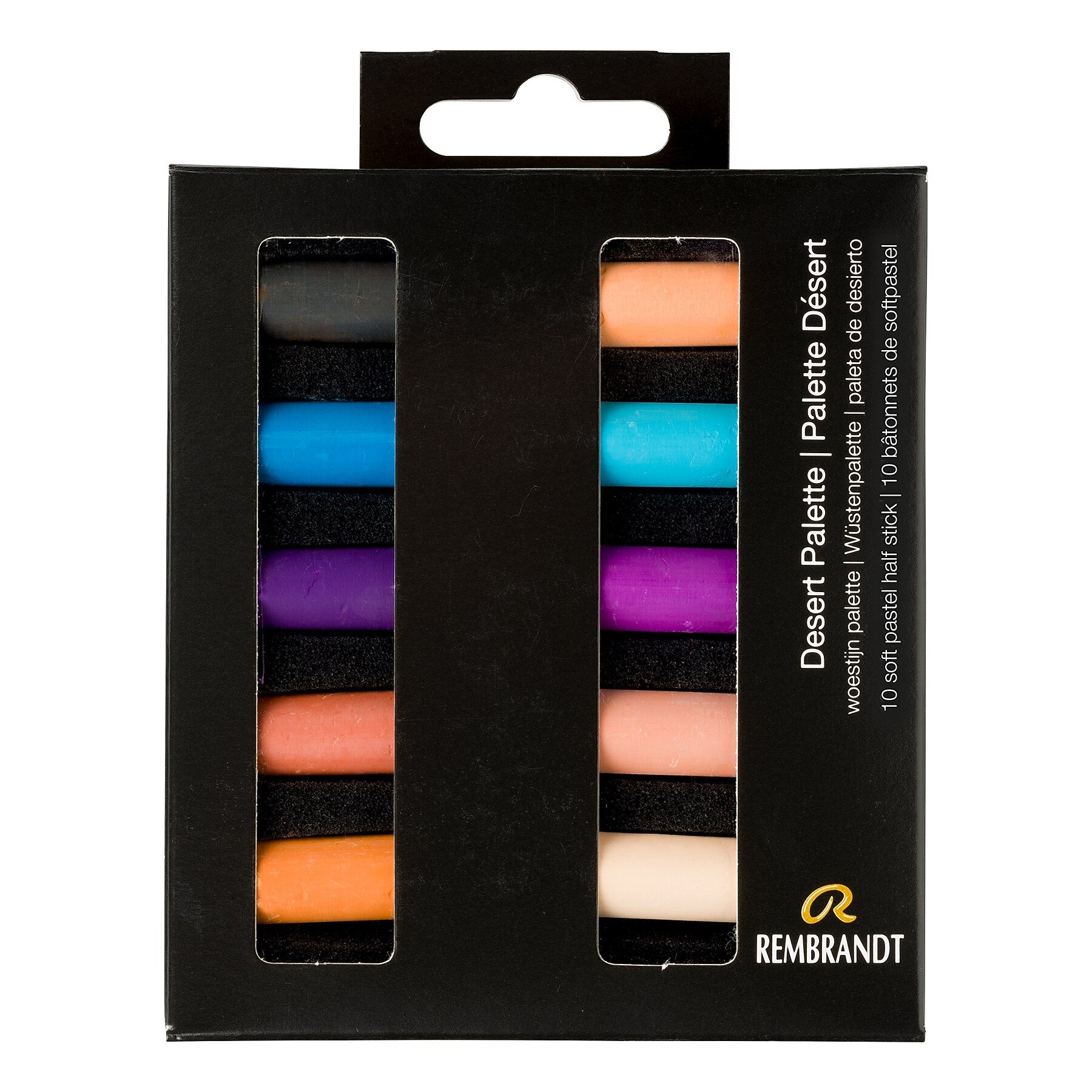 Rembrandt Soft Pastel Micro Sets, Assorted Colors, 10/Set (RBX31821003)