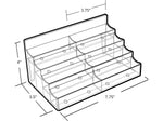 Azar Card Holder, 7.75" x 4", Horizontal, Table Top, Clear, Acrylic, 2/Pack (252017)
