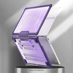 SaharaCase Heavy-Duty Raider Series 14" Laptop Case with Stand, Shock Absorbing, Purple Oasis (LT00048)
