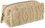 Naturally by Kingsley Cotton Toiletry Bag, Tan (TC-177)