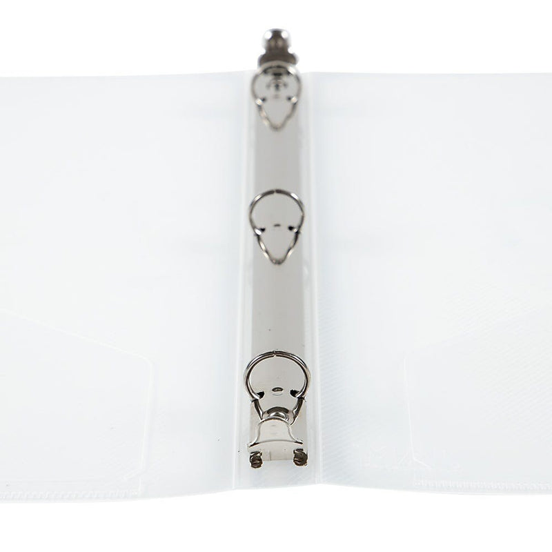 JAM Paper 1/2" 3-Ring Flexible Poly Binder, Clear (PB75237CL)