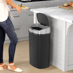 iTouchless Plastic Sensor Trash Can, 13 Gallon, Black (SPOS13B)