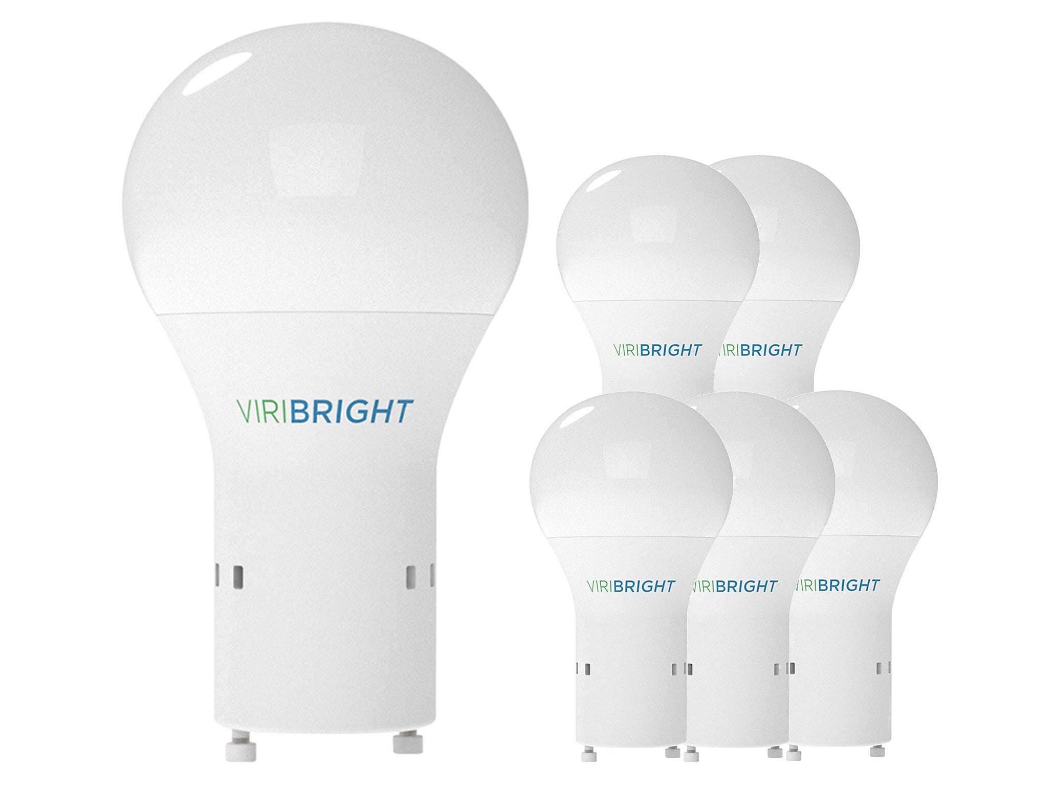Viribright 9-Watts Daylight White LED Household Bulb, 6/Pack (640337)