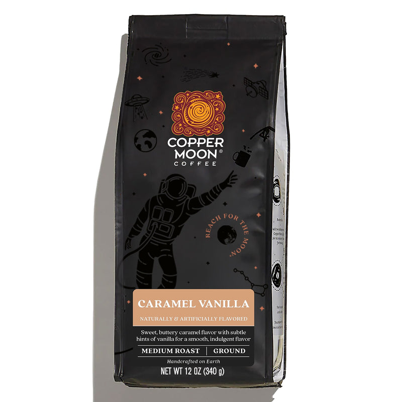 Copper Moon Caramel Vanilla Ground Coffee, Medium Roast, 12 oz. (205339)