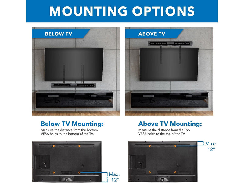 Mount-It! Sonos Arc TV Mounting Soundbar Bracket, 22 lbs. (MI-SB52)