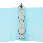 JAM Paper 1" 3-Ring Flexible Poly Binder, Light Blue (PB75239LB)