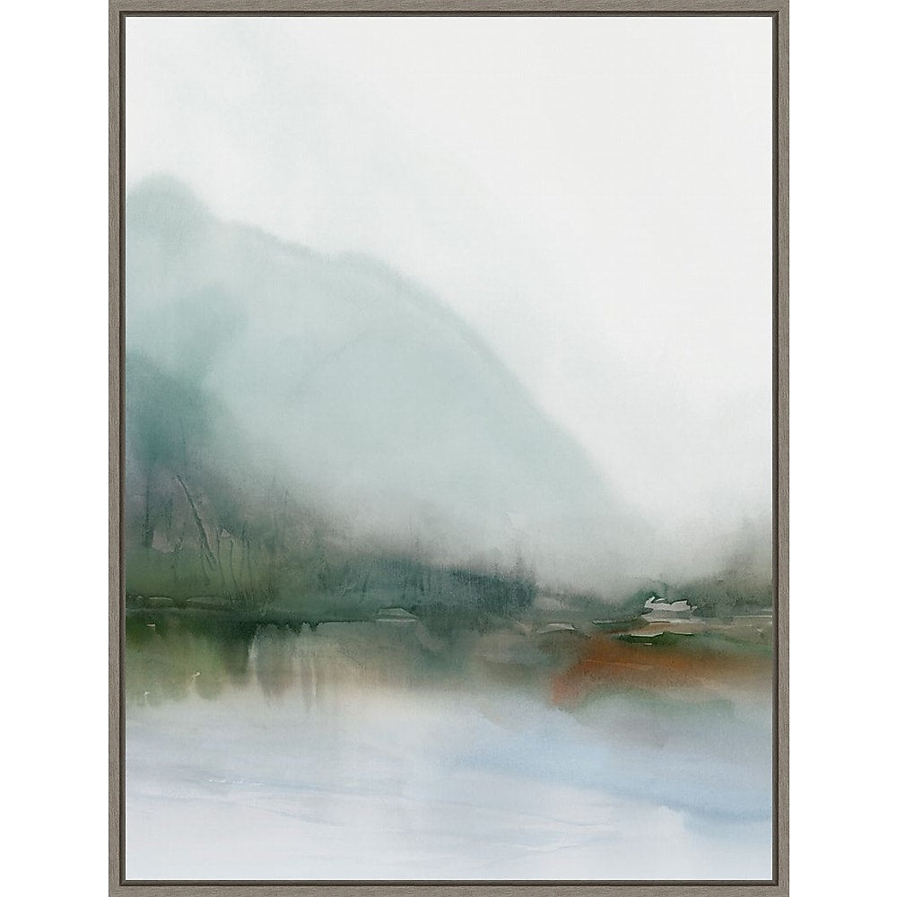 Amanti Art Sapphire Lake I by Ian C Framed Canvas Wall Art Print, 32" x 42" (A42677747794)