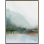 Amanti Art Sapphire Lake I by Ian C Framed Canvas Wall Art Print, 32" x 42" (A42677747794)