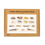 TickiT Wooden Reptile & Amphibian Blocks, Natural, 15/Set (CTU73570)