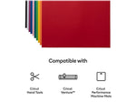 Cricut Die Cutting Cardstock Sampler, Assorted Colors, 50 Sheets/Pack (2009408)