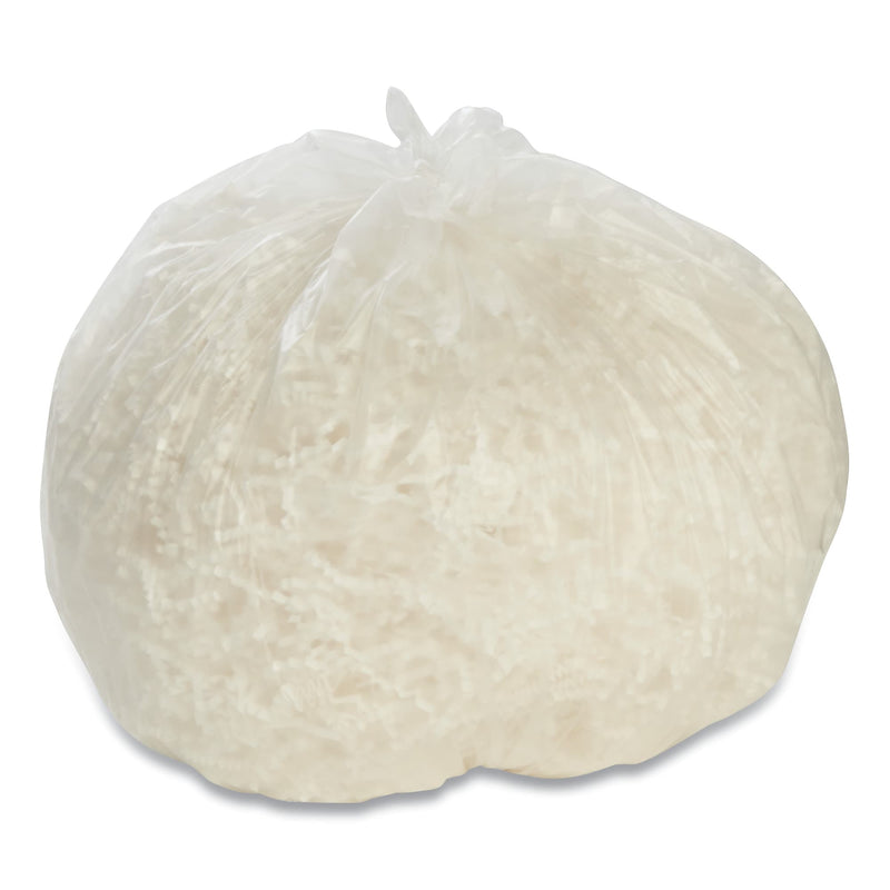 AbilityOne 8105015170803, SKILCRAFT High Density Trash Can Liner, 4 gal, 12 mic, 17" x 18", Natural, 17/Box (NSN5170803)