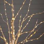 Nearly Natural 4-ft Pre-Lit Artificial White Birch Tree with 240 Color Changing LED Lights (T4920)
