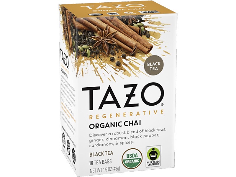 Tazo Black Tea, Tea Bag, 1.5 Oz., 16/Box (10794522003058)