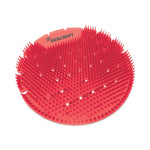 AbilityOne SKILCRAFT Extended Power Urinal Screen, Apple Cinnamon Scent, Red, 6/Pack (NSN6998447)