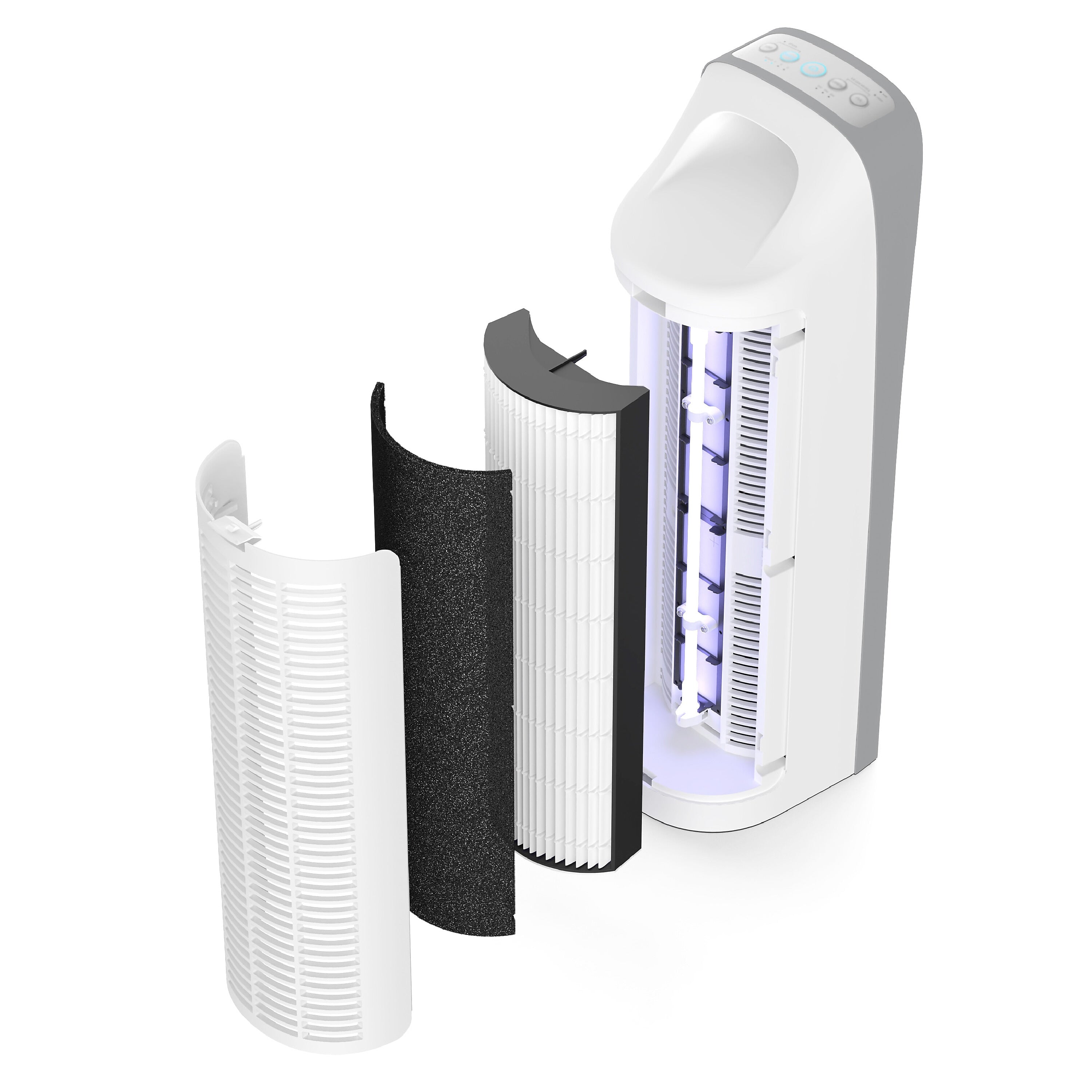 Pure Enrichment ENERGY STAR-Rated True HEPA Elite Air Purifier with Smart Air Quality Monitor for Large Rooms