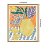 Amanti Art Cyprus and Lemon Still Life IV by Janelle Penner Framed Canvas Wall Art Print, 23" x 28" (A42677521102)