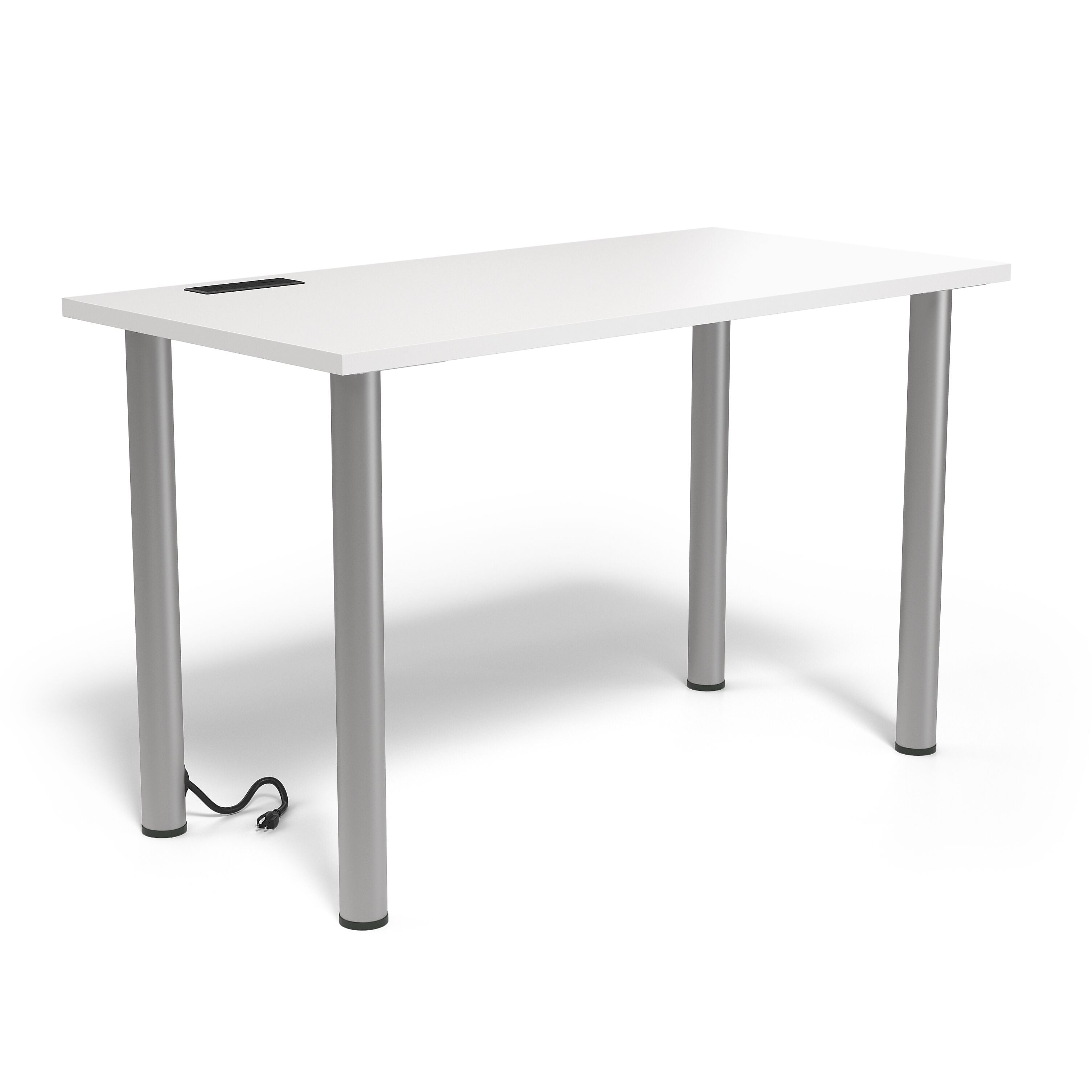 Union & Scale™ Essentials 48"W Computer and Writing Desk, White (UN56969)