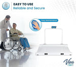 Viva Comfort ME904 ADI904-03-MK Wheelchair Scale, White, 1100 lbs. Capacity