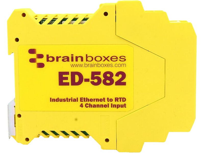 Brainboxes Ethernet to 4-Channel RTD Input, Yellow (ED-582)