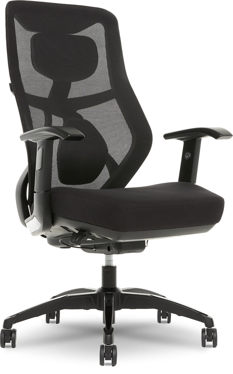 Beautyrest Duo-EX Ergonomic Mesh Swivel Task Chair, Black/Gray (60051GRY)