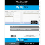 2026 AT-A-GLANCE 11" x 8.5" Daily & Monthly Planner Refill Pages, White/Brown (491-225-26)