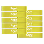 Kore Design Chair Fidget Silicone Kick Bands, Yellow, 10/Pack (KD-KB0003)