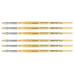 da Vinci JUNIOR BORSTE Tempera Synthetic Student Flat Brush, 6 Brushes/Pack (DVXVA3294-6)