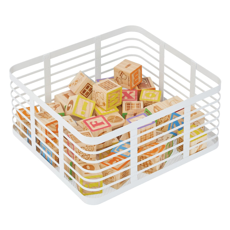 mDesign Steel Organizer, Matte White (25933)