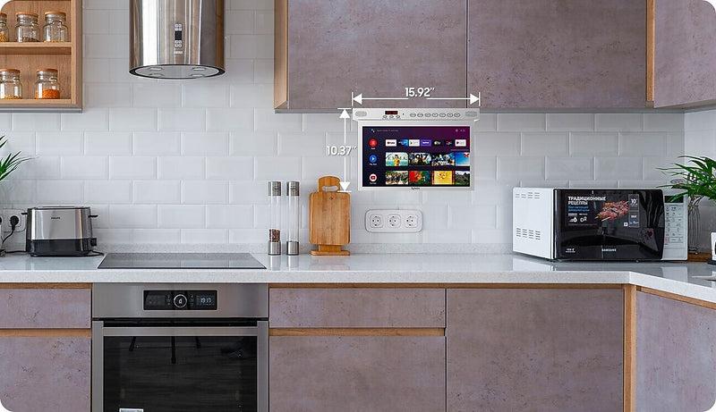 Sylvox Under Cabinet Kitchen TV 15.6" Google LED TV (KT16A0KGGA-S)
