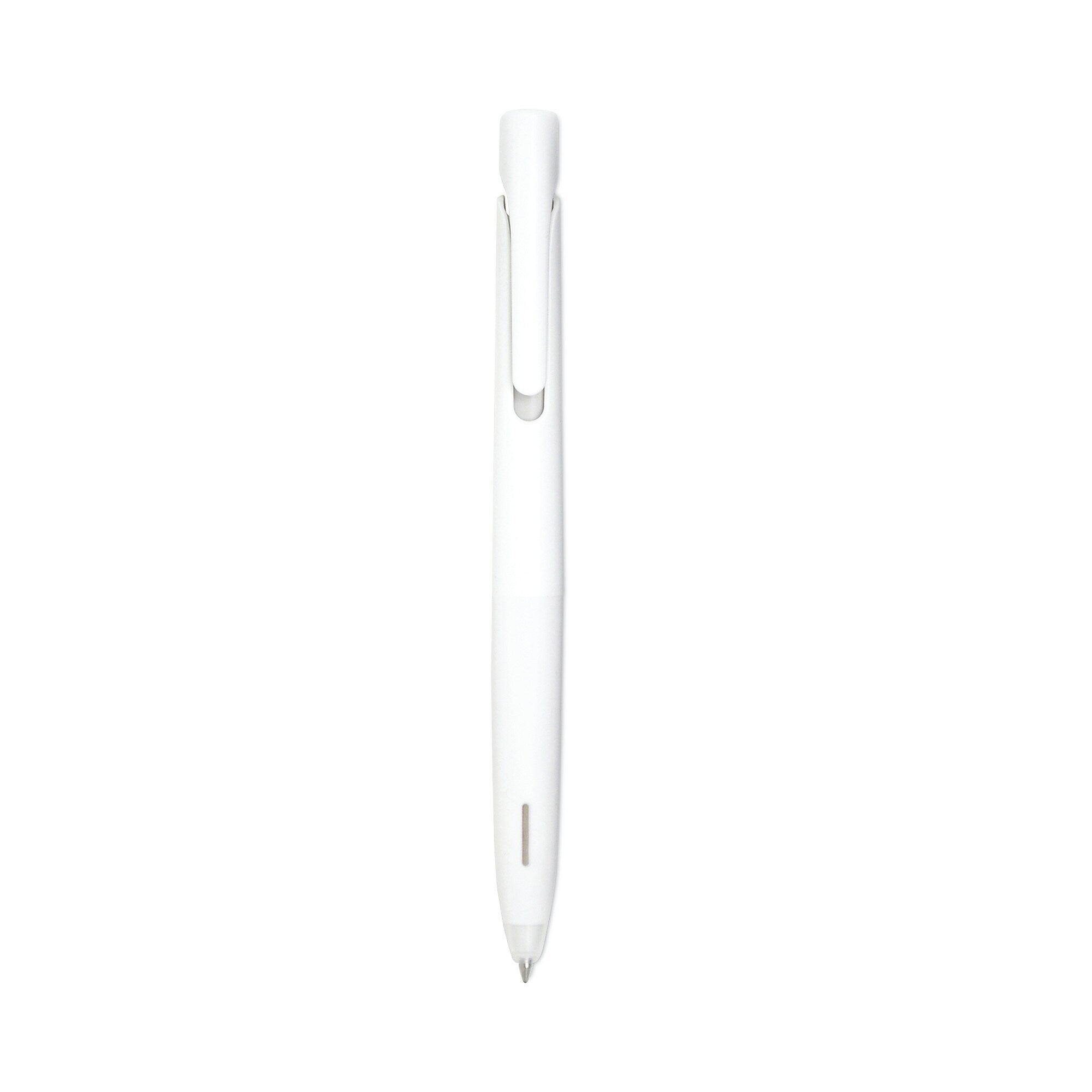Zebra® bLen Gel Pen, Retractable, Fine 0.7 mm, Black Ink, White Barrel, Dozen