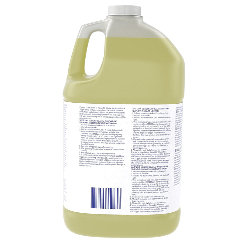 Liqu-A-Klor Liquid-Bactericide Disinfectant and Sanitizer, 1 Gallon, 4/Carton (02853280)