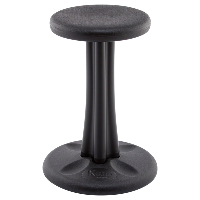 Kore Design Plastic/Poly Kids Wobble Stool, Black (KD-598)
