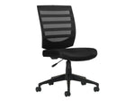 Offices To go Mesh Back Fabric Task Chair, Black (OTG11922B)
