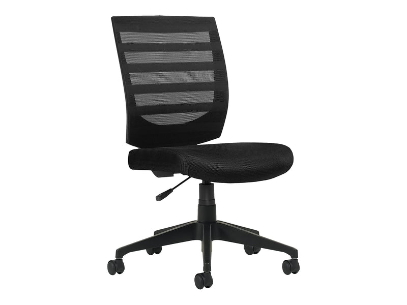 Offices To go Mesh Back Fabric Task Chair, Black (OTG11922B)