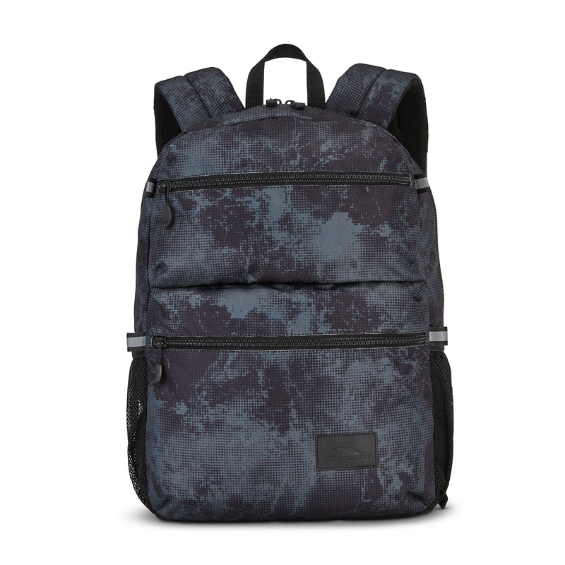 High Sierra Everclass Laptop Backpack, Medium, Charcoal Waves (150917-A325)